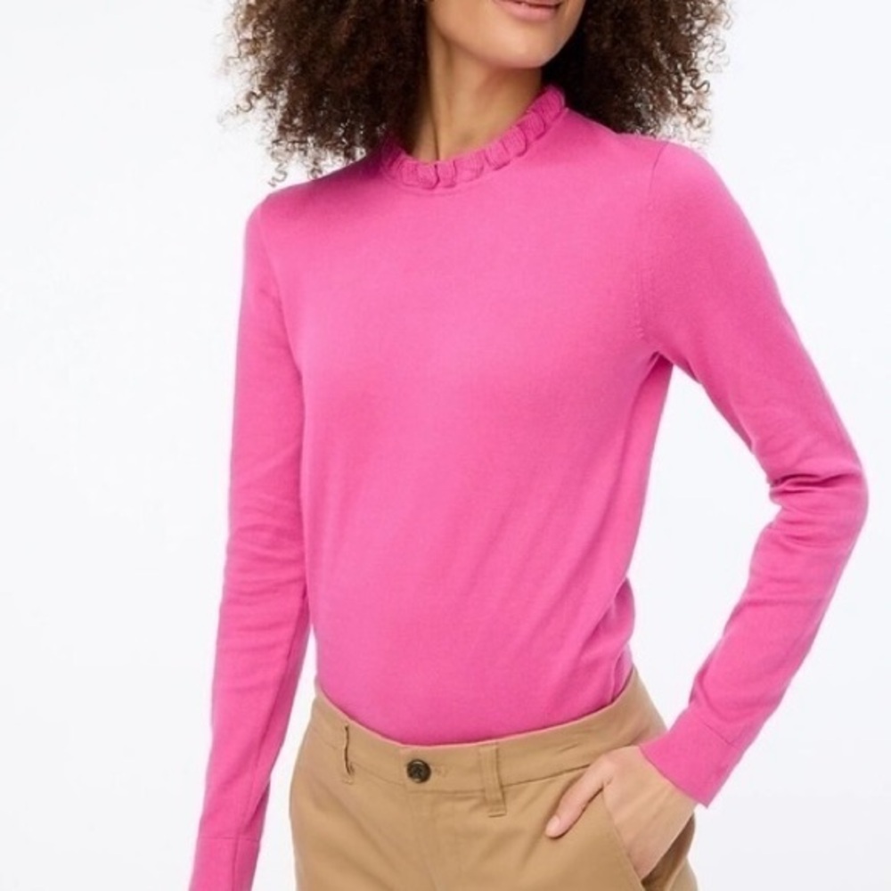 J. Crew Factory Ruffle Neck Sweater